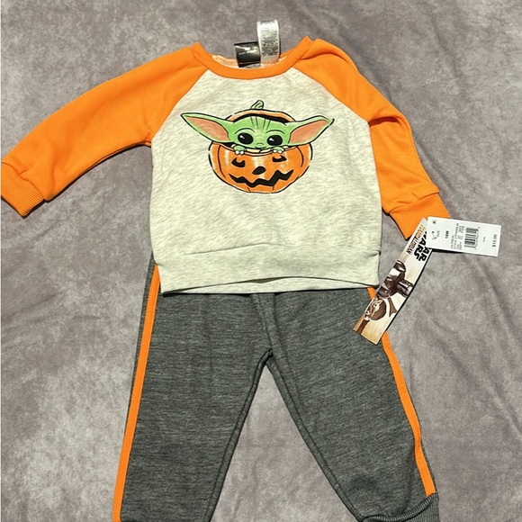 Star Wars Other - Star Wars Orange Pumpkin Graphic sweet pant and shirt.